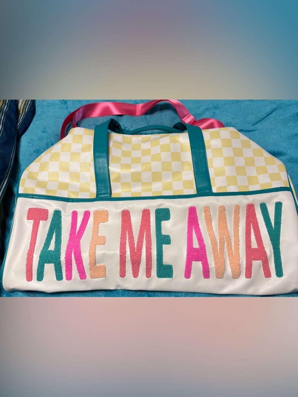 Large Plunder TAKE ME AWAY tote bag